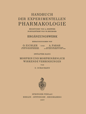 cover image of Morphin und Morphinähnlich Wirkende Verbindungen